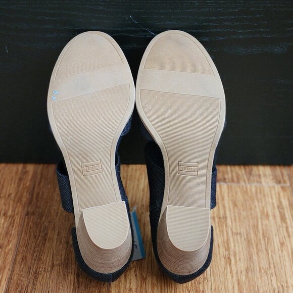 NEW NWT TOMS Milan Closed Toe Heels w/ Zipper Foam Insole Womens Black Size 12 - Picture 7 of 7